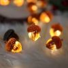 Decorative Fairy Acorn String Lights Thanksgiving Decoration Autumn Garland Cute Novelty Lights 30 LEDs 10 ft Battery Operated for Bedroom Wedding Bir