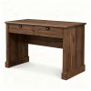 Farmhouse Computer Desk with 2 PullOut Drawers, 48 Sturdy Engineered Wood Writing Workstation