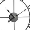 Wall Clock, 24 in Wall Clock Roman Numerals, Battery Operated Non Ticking Silent Classic Decorative Round Clocks