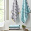 Cotton Jacquard Bath Towel 6 Piece Set Grey See below