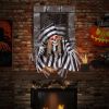 Animated Halloween Decoration 18 Inch Hanging Skull Prisoner