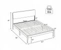 Boho Rattan Wooden Brown Bed Frame with Wooden Slat Support Full  Size Bedroom Furniture