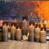 Flameless LED Candles with Embedded Star String, Battery Operated Candles with Remote Control