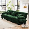 3-Seater Sectional Sofa Modular Deep Seat Sofa Couch , Chenille Sofa Soft Comfy Upholstered Furniture for Living Room, Apartment, Studio, Office