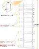 White 9-Tier Over The Door Pantry Organizer, Pantry Organization And Storage, Metal Hanging Spice Rack Shelves Door, Home Kitchen Essentials