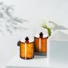 4 Pack Qtip Holder,Canister Apothecary Jar Set, Bathroom Jars with Lids Set for Cotton Swabs, Balls, Pads, Floss Picks
