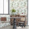Cactus Peel and Stick Wallpaper Western Green Floral Contact Paper Green Floral Wallpaper Vintage Desert Self-Adhesive Wall Covering for Bedroom Count