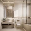 Bathroom Mirror 20"x 28" Wall Mirror with Rectangular Metal Frame, Gold