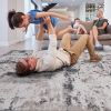 LOOM & LUXE Collection 5X7 Cream/Brown /Abstract Non-Shedding Living Room Bedroom Dining Home Office Stylish and Stain Resistant Area Rug