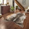 Hide GC_CHD1003 Brown 5 ft. x 7 ft. Area Rug