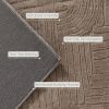 7.5x9.5 Area Rug, Luxurious Faux Fur Rug, Non-Slip Floor Carpet for Living Room, Bedroom, Dining Room, Tan