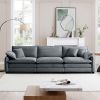 Mira 3 Seater Sofa Grey Corduroy (3S)