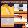 8 ft Long Halloween Inflatable Pumpkin Candy Display with Eyeball and 7 Warm White LED Lights