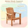 Acacia Wood Outdoor Patio Chair Slatted Backrest And Seat Built-in Armrest for Garden Yard Outdoor Living Space- Set of 2