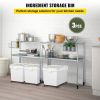 Rice Storage Container, 10.5Gallon/40L x3 Capacity Large Dog Food Dispenser Bin, Kitchen Ingredient Grain Cereal Flour Bin