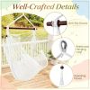 Caribbean Style Hammock Chair Woven Rope Swing with Metal Spreader Bar for Outdoor Indoor Home Garden Porch Swinging Chair-Excluding seat cushion