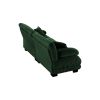 Cloud Couch 2 Seater Sofa for Living Room, Chenille 2 - Seat sofa with 2 Lumbar pillows and 2 throw pillows,Chenille Green