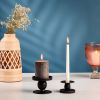 Flippable Candle Holder, Black