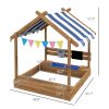 Wooden Sandbox, for 3-7 Years Old Kids ( Amazon Shipping)(Prohibited by WalMart)