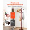 Coat Rack Freestanding, Wooden Coats Rack Stand with Weighted Base & 11 Hooks, Free Standing Hall Coat Tree for Entryway, Bedroom, Living Room