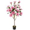 51" Artificial Magnolia Tree With 18 Magnolia Flowers