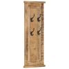 Coat Rack Set of 2 Brown Solid mango wood Medium