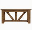 Wood Console Table 70.9 Inch 2-Tier Sofa Table