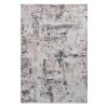 LOOM & LUXE Collection 5X7 Cream/Brown /Abstract Non-Shedding Living Room Bedroom Dining Home Office Stylish and Stain Resistant Area Rug