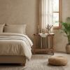 Rustic Country Side Table, End Table for Narrow Areas, Honey Brown Particleboard and Steel