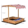 Kids Wooden Sandbox ( Amazon Shipping)(Prohibited by WalMart)
