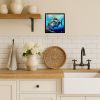 Bluefin Tuna Framed Metal Print Bathroom, Kitchen, Office, Home Decor Wall Art Ready to Hang, Square, 8X8