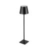 Stepless Dimming Cordless Table Lamp, 2-Pack with 3 Adjustable Heights, Detachable Lampshade for Restaurant, Bedroom, Black
