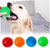 3-Pack 3.5' Squeaky Dog Toy Balls, Floating Dog Pool Balls, Spiky Dog Balls Water Toys, Durable Interactive Fetch Toys for Puppy