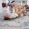 LOOM & LUXE Collection 2X8 Cream/Gold /Medallion Non-Shedding Living Room Bedroom Dining Home Office Stylish and Stain Resistant Area Rug