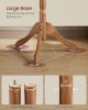 Solid Wood Coat Rack and Stand, Free Standing Hall Coat Tree with 10 Hooks for Hats,