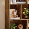 Wooden Cube Bookshelf, Open 3-Tier Bookcase with Legs, Freestanding Bookshelves Storage Organizer Shelf, for Bedroom, Living Room, Office