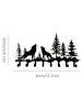 CIFbuy "Wolf Key Holder Wall Mount - 8 Hook Coat Rack for Keys, Hats & Scarves - Rustic Entryway Organizer for Hallway