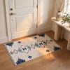 2' X 5' Blue and Ivory Southwestern Area Rug