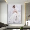 Hand Oil Pianting Ballerina fine art Dancer Handmade oil painting on Canvas female Ballet Artist Wall Art Living Room Bedroom Home Decor