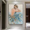 Hand Oil Pianting Ballerina fine art Dancer Handmade oil painting on Canvas female Ballet Artist Wall Art Living Room Bedroom Home Decor