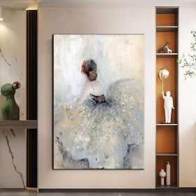 Hand Oil Pianting Ballerina fine art Dancer Handmade oil painting on Canvas female Ballet Artist Wall Art Living Room Bedroom Home Decor (style: 3, size: 150x220cm)
