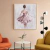 Hand Oil Pianting Ballerina fine art Dancer Handmade oil painting on Canvas female Ballet Artist Wall Art Living Room Bedroom Home Decor