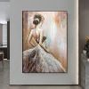 Hand Oil Pianting Ballerina fine art Dancer Handmade oil painting on Canvas female Ballet Artist Wall Art Living Room Bedroom Home Decor