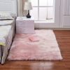 1pc Fluffy Imitation Wool Area Rug, Suede Fleece Bottom Long Imitation Wool Rug, Acrylic 80% Polyester 20%, 2.36inch Long Wool, Living Room Bedroom R