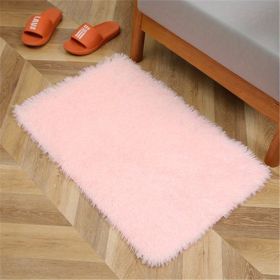 1pc Soft and Fluffy Shag Area Rugs for Living Room and Bedroom - Non-Slip, Machine Washable Carpet for Home Decor and Room Decor (Color: pink, size: 19.69*31.5inch)