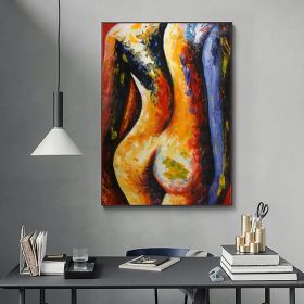 Handpainted large Sexy Naked Back Wall Art Sexy Girl woman Modern Abstract Nude Oil Painting on Canvas Home Entryway Living Room Bedroom Luxurious De (style: 2, size: 100X150cm)