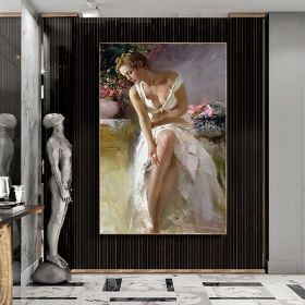Handmade Oil Painting Famous Flamenco Dancer Painting Canvas Painting Wall Art Bedroom Living Room Decor Living Room Hallway Bedroom Decorative Paint (style: 01, size: 90x120cm)