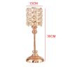 Luxury Crystal Metal Candle Holders Flowers Candlestick Glass Wedding Table Centerpiece Road Lead Candelabra Wedding Party Decor