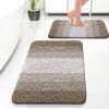 Bathroom Rug Set 2 Piece, Soft Absorbent Microfiber Bath Rug Set, Non-Slip, Machine Wash Dry, Plush Shaggy Bath Mats for Bathroom (30"x20"+24"x16"