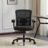 500 LBS Big and Tall Mesh Office Chair, Ergonomic Wide Seat Desk Chair with 4D Armrests, Adjustable Lumbar Support, Metal Base Silent Casters.